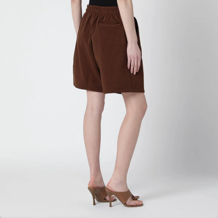 Entire Studios - Brown cotton jogging Shorts Brand Shorts