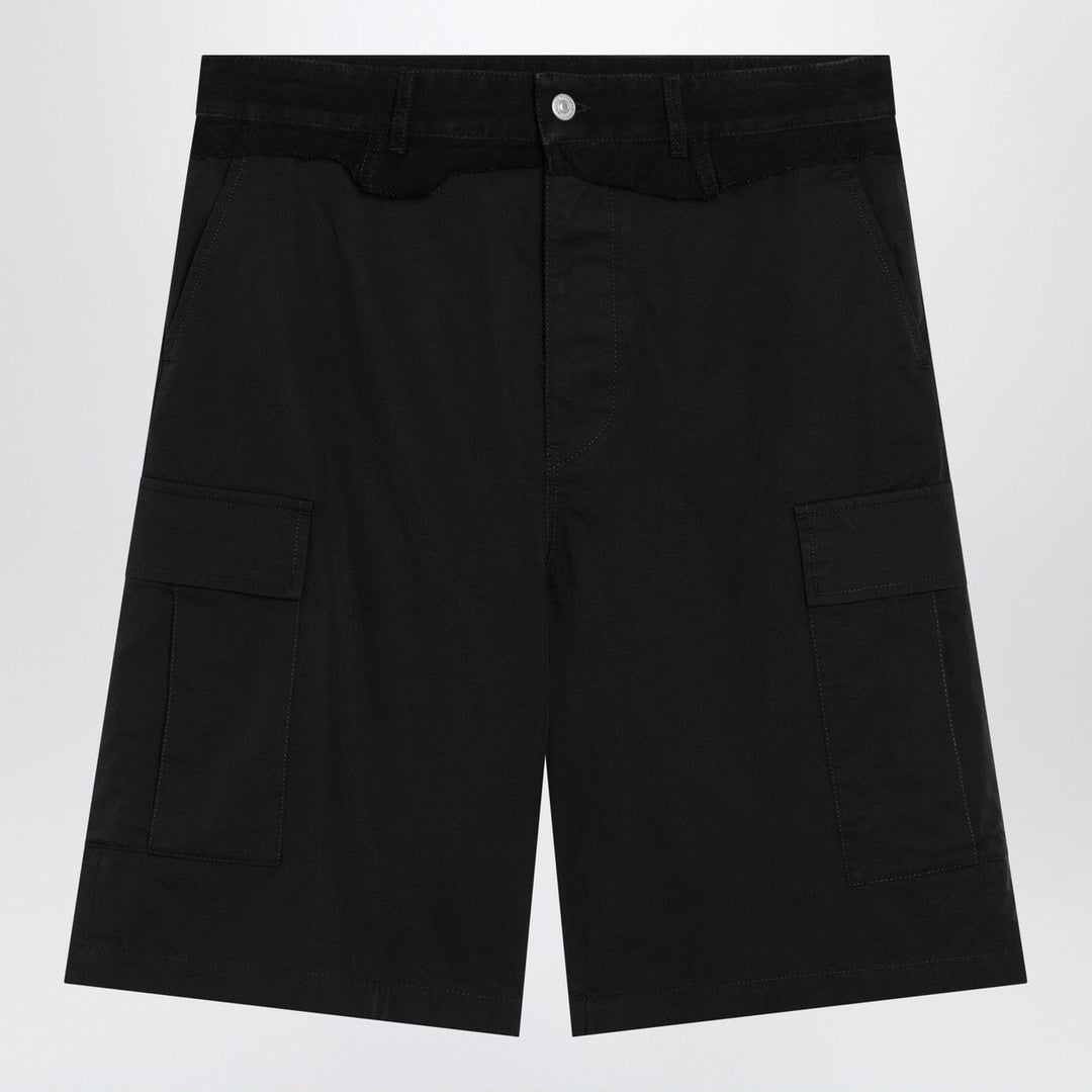 Shorts MM6 Maison Margiela - Black wool-blend cargo bermuda shorts Brand