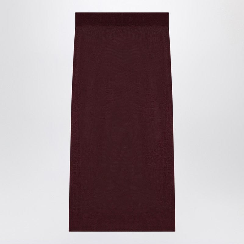 Saint Laurent Skirts M Saint Laurent Burgundy semi-transparent pencil skirt Saint Laurent Burgundy semi-transparent pencil skirt Brand