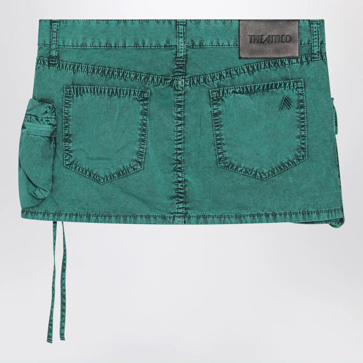 The Attico - Fay green cargo miniskirt Brand Skirts 40  IT