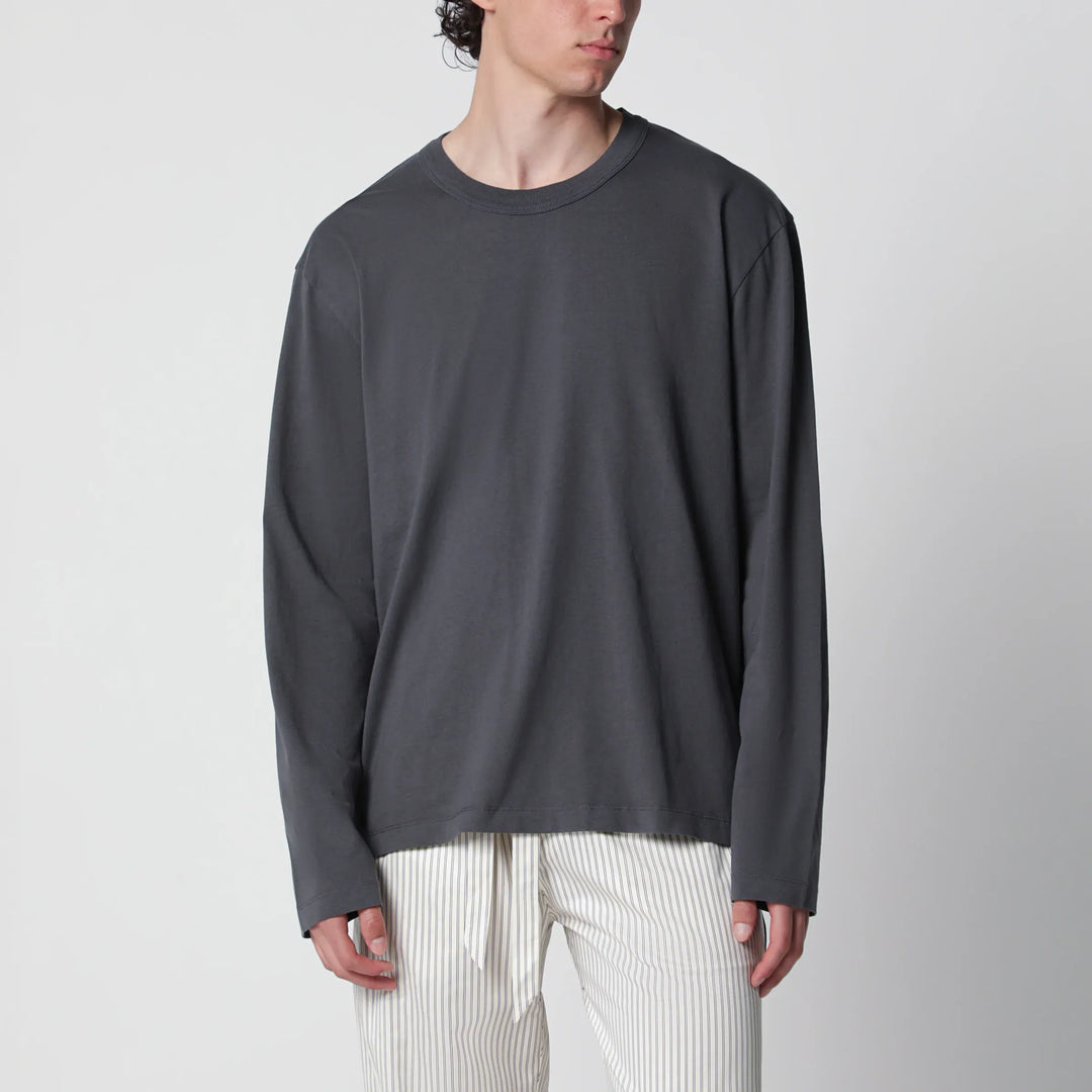 Tekla - Black washed long-sleeve T-shirt Brand T-Shirt S