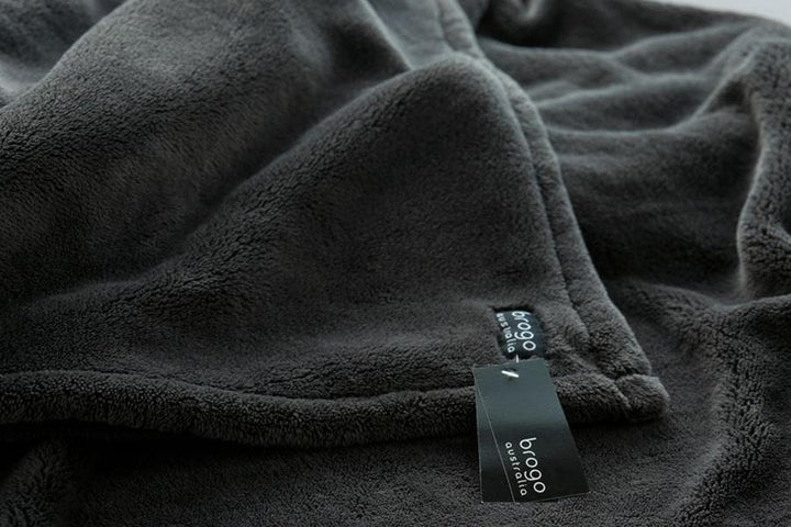 Brogo Throws Brogo Microfibre Supersoft Throw Sand Brand