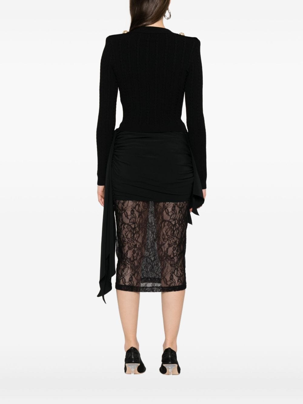 Balmain Topwear Balmain Sweaters Black Balmain Sweaters Black Brand
