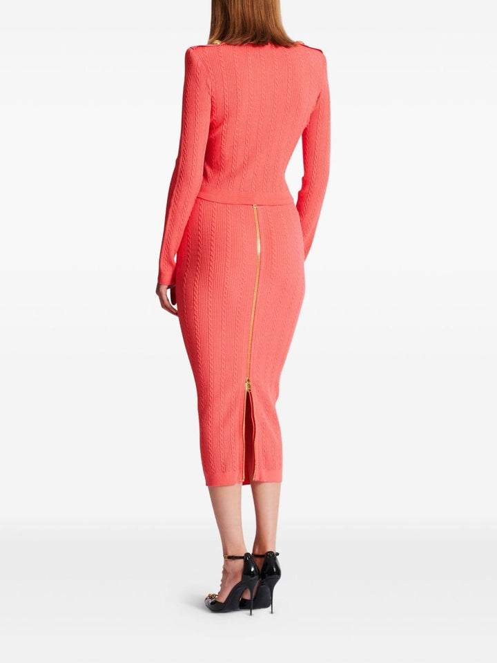 Balmain Topwear Balmain Sweaters Orange Balmain Sweaters Orange Brand