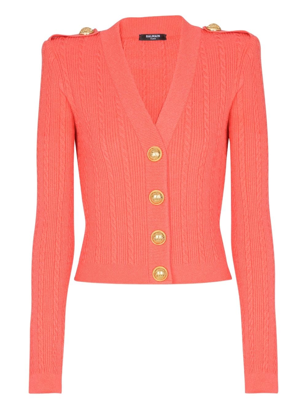 Balmain Topwear Balmain Sweaters Orange Balmain Sweaters Orange Brand