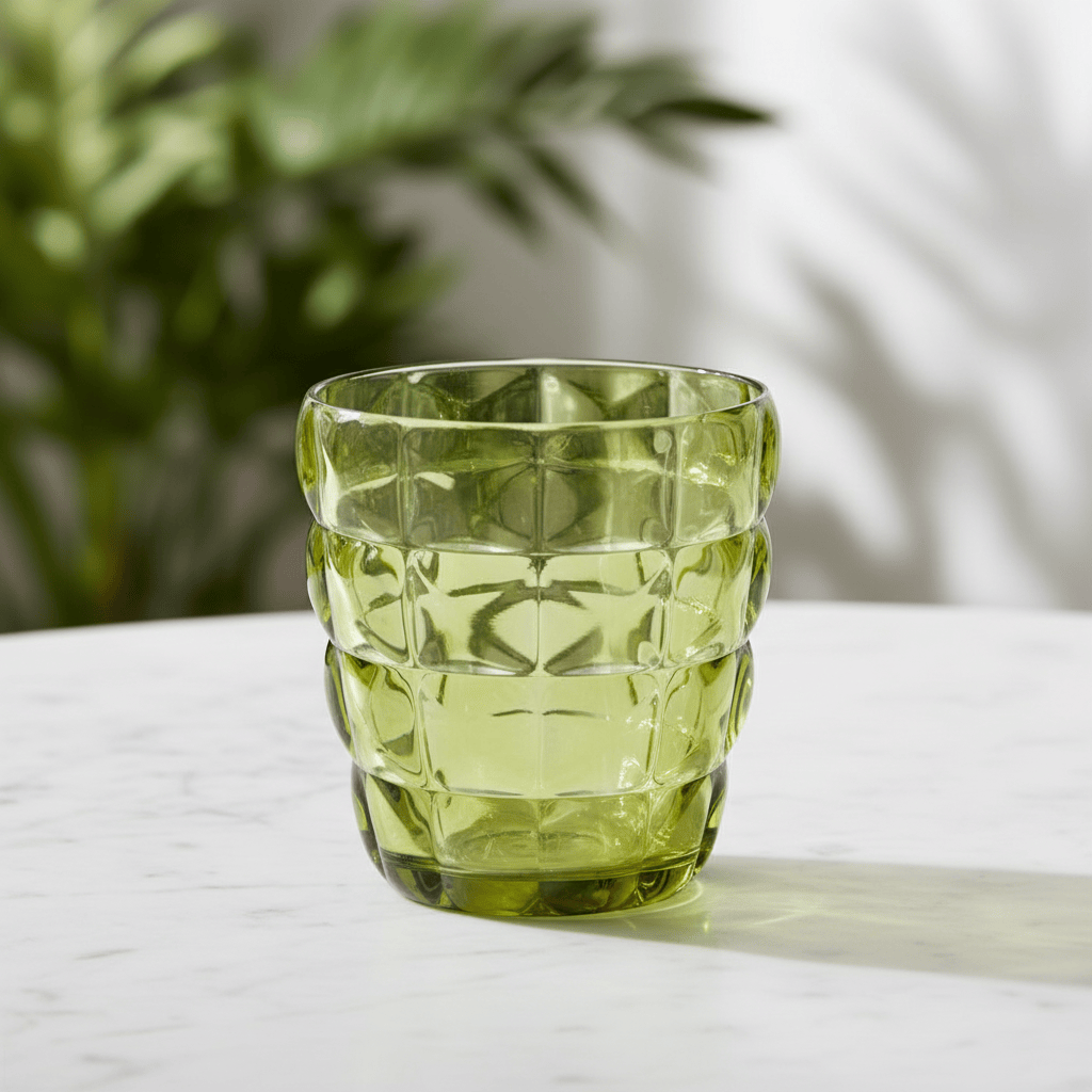 Mario Luca Giusti Diamante Set of 5 Tumblers Light Green Brand Tumblers