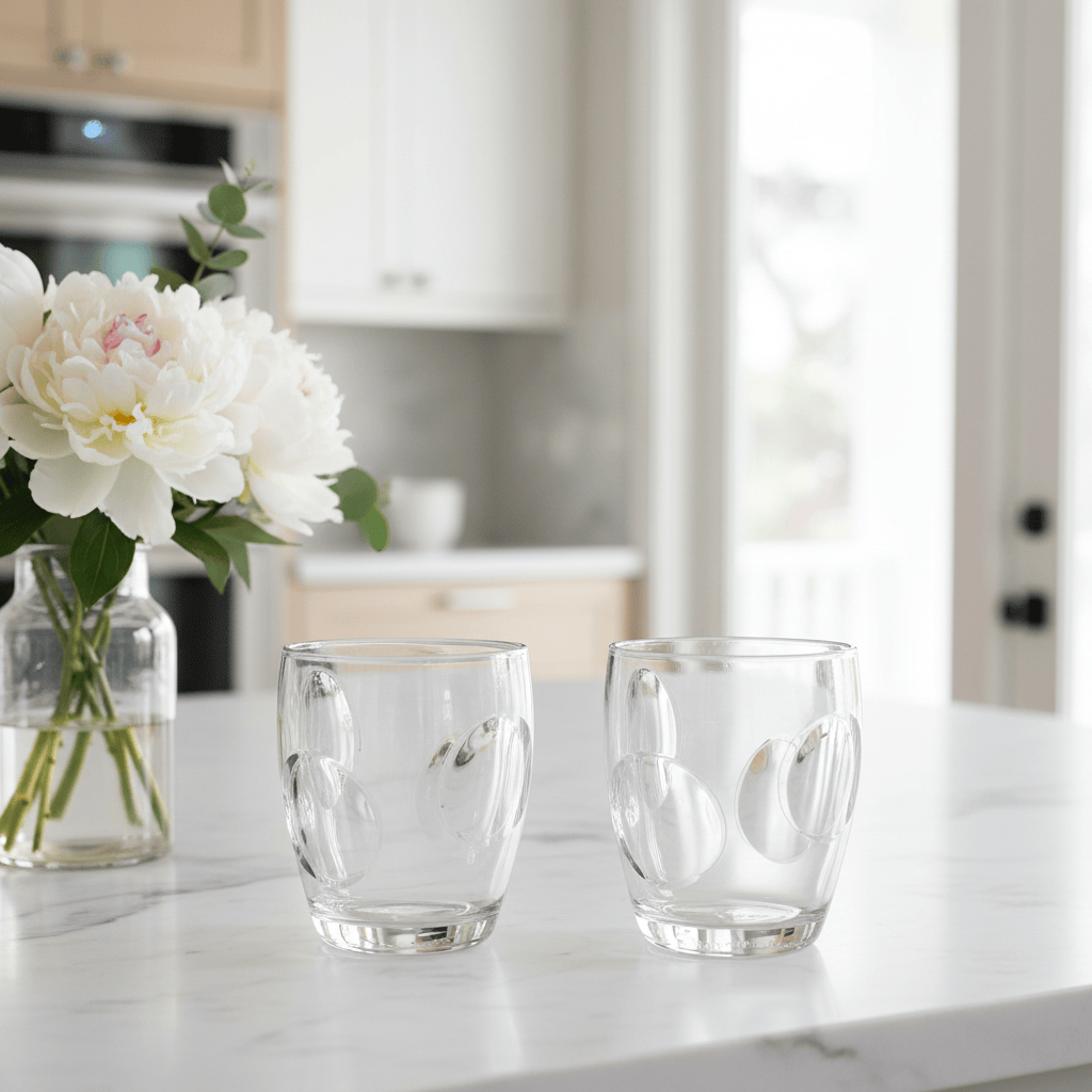 Mario Luca Giusti Fisheye Set of 2 Tumblers Clear Brand Tumblers