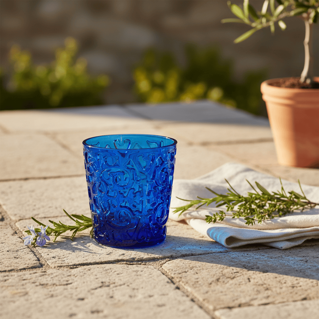 Mario Luca Giusti Siviglia Set of 2 Tumblers Blue Brand Tumblers