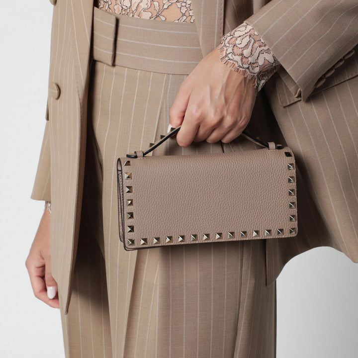 Valentino Garavani - Rockstud pink powder chain wallet Brand U