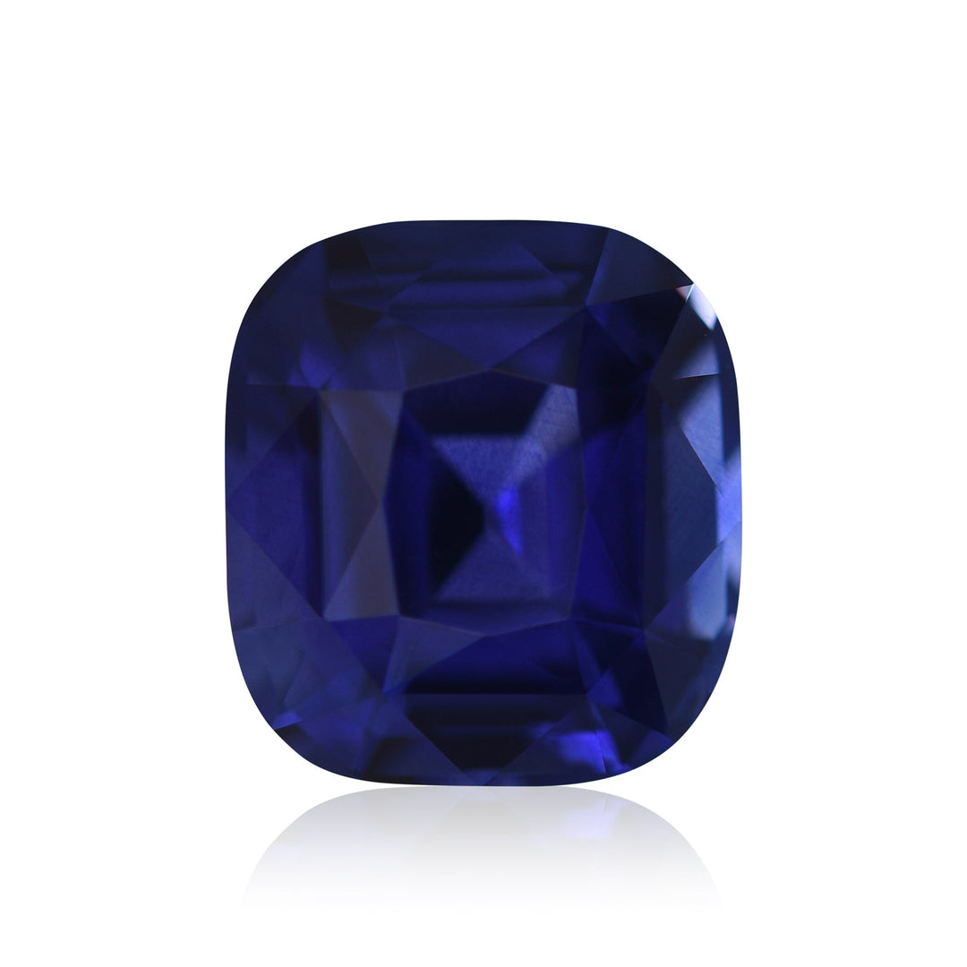 3.07 Carat Vivid Blue SRI LANKAN Cushion Sapphire CD