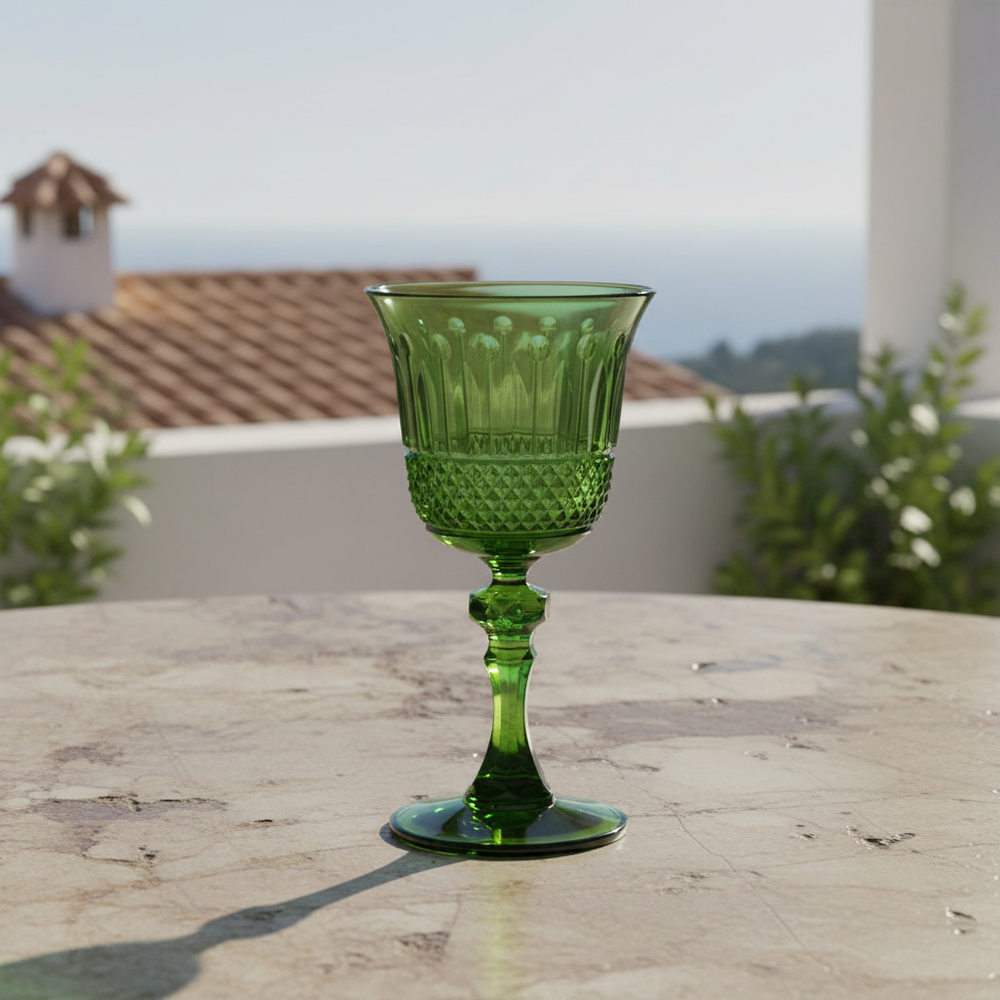 Goblet on Marble Table