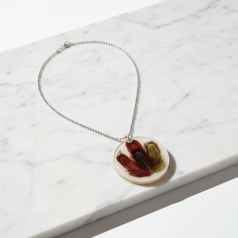 Piuma Necklace – Marble